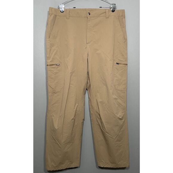 Orton Brothers Pants Mens Size XL Tan Khakis Cargo Utility Hiking Gorpcore Baggy - Picture 1 of 12